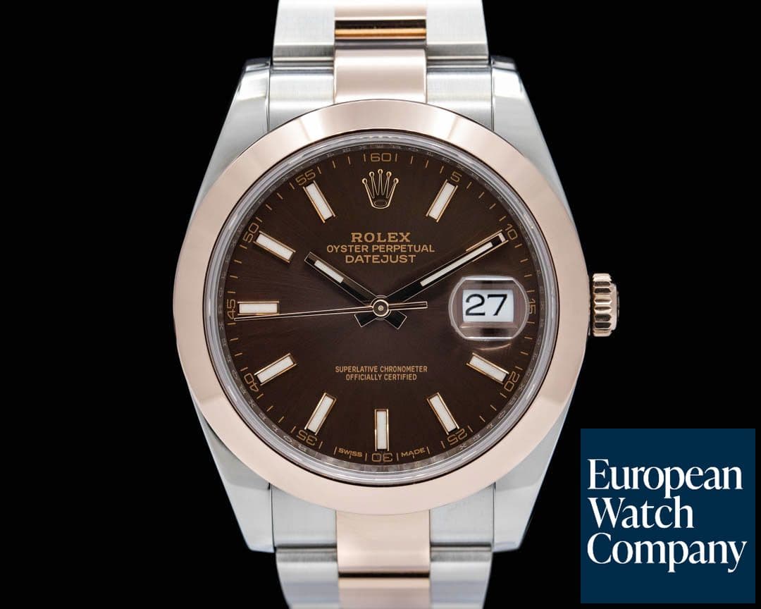 Image of Rolex Datejust 41 126301 Tobacco Brown Dial 18K Rose Gold / SS