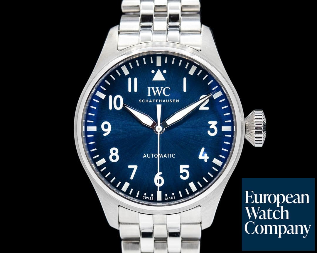 Image of IWC Big Pilot 43mm Blue Dial Bracelet
