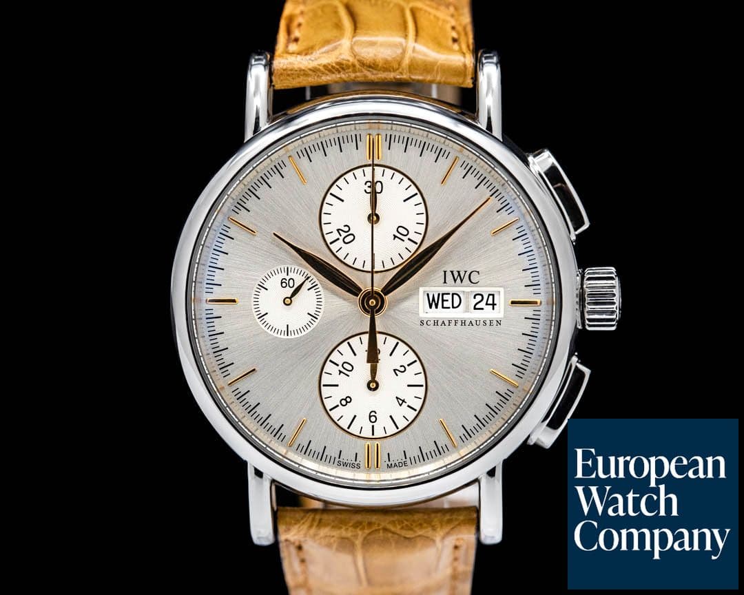 Image of IWC Portofino Chronograph 3910 SS Silver Dial
