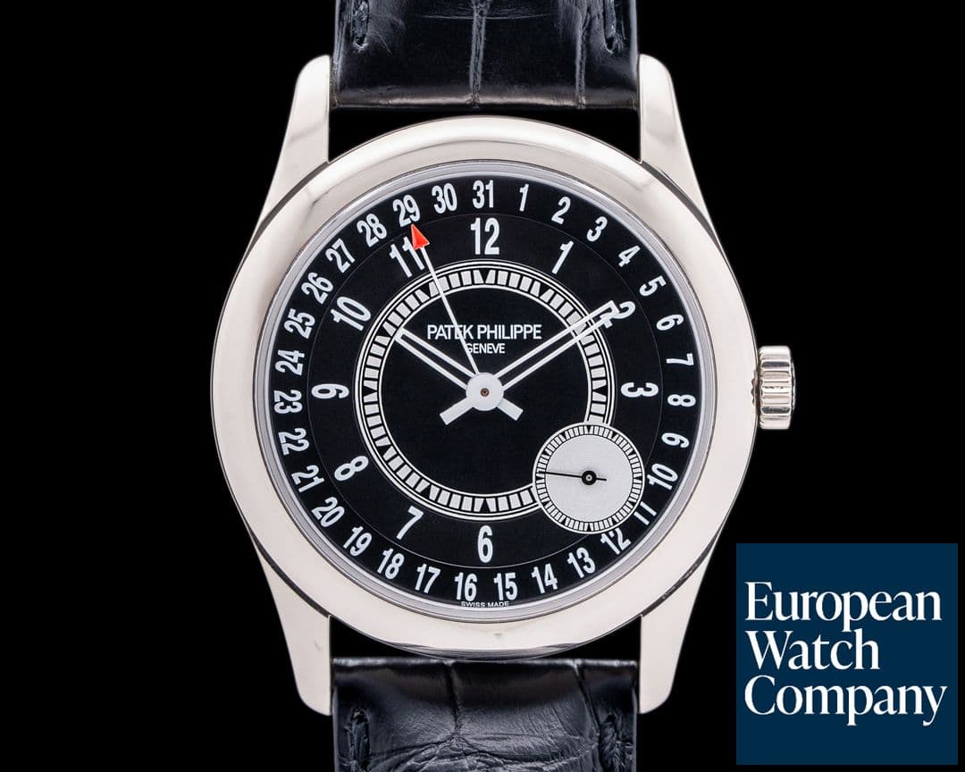 Image of Patek Philippe Calatrava 6006G Black Dial 18K White Gold