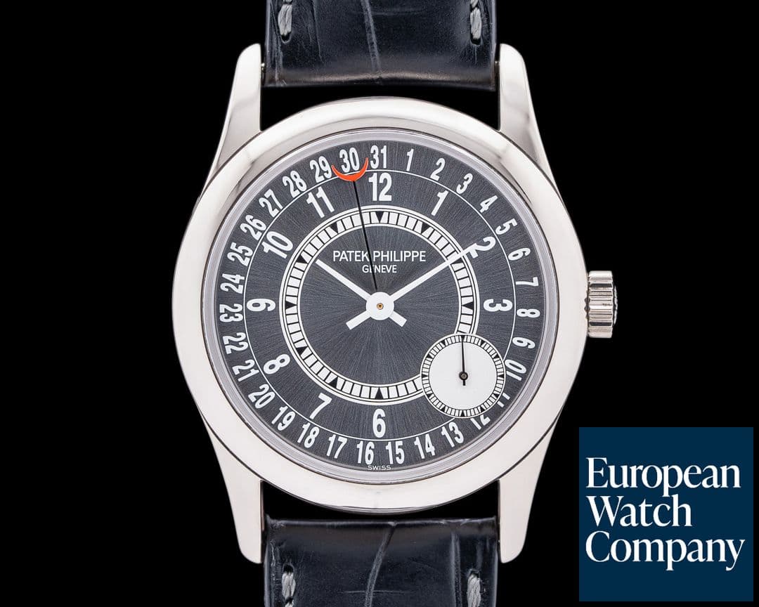 Image of Patek Philippe Calatrava 6000G Gray Dial 18K White Gold / Deployant