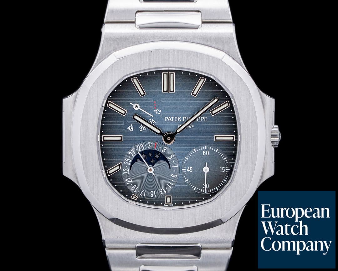 Image of Patek Philippe Jumbo Nautilus 3712 1st Generation Moonphase Power Reserve