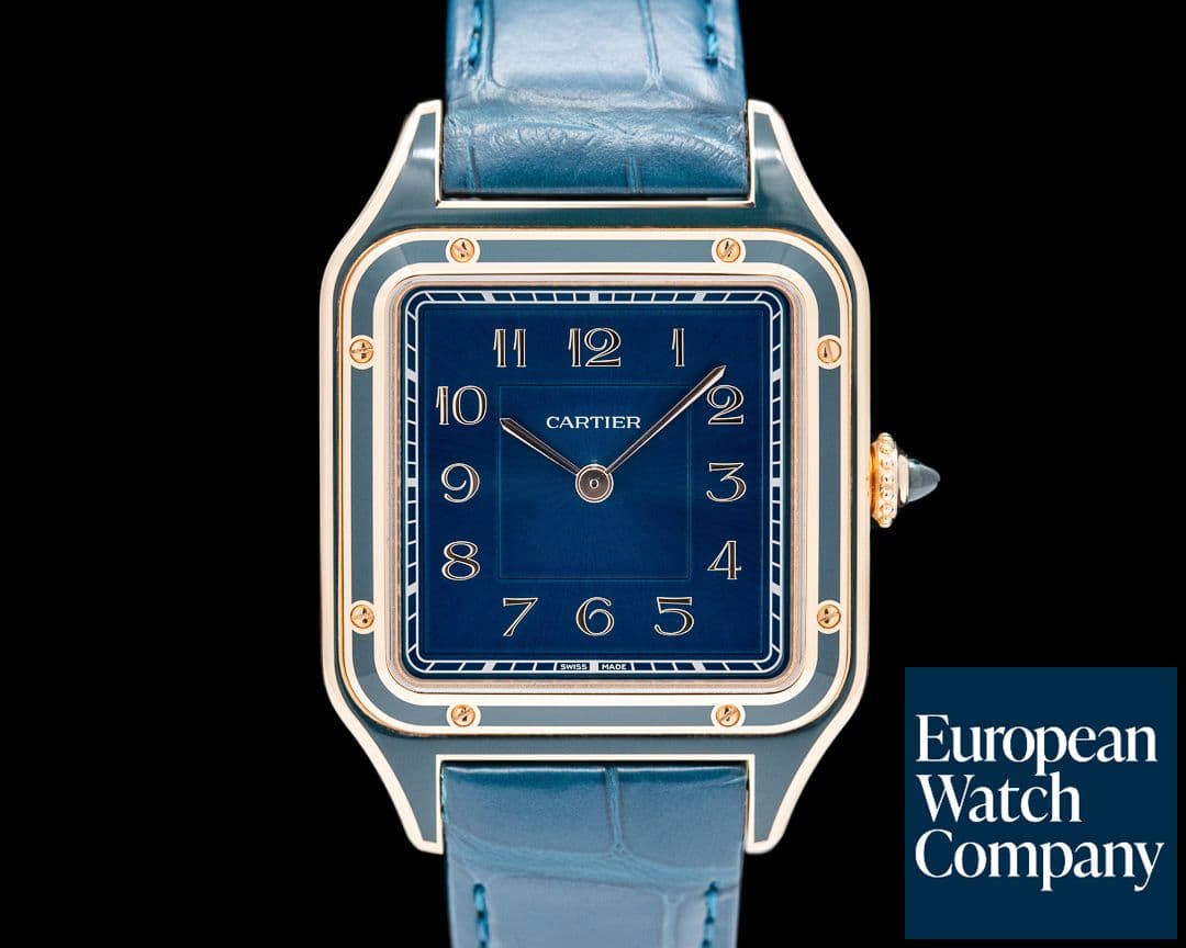 Image of Cartier Santos Dumont 18K Rose Gold / Blue Dial 2024 LIMITED