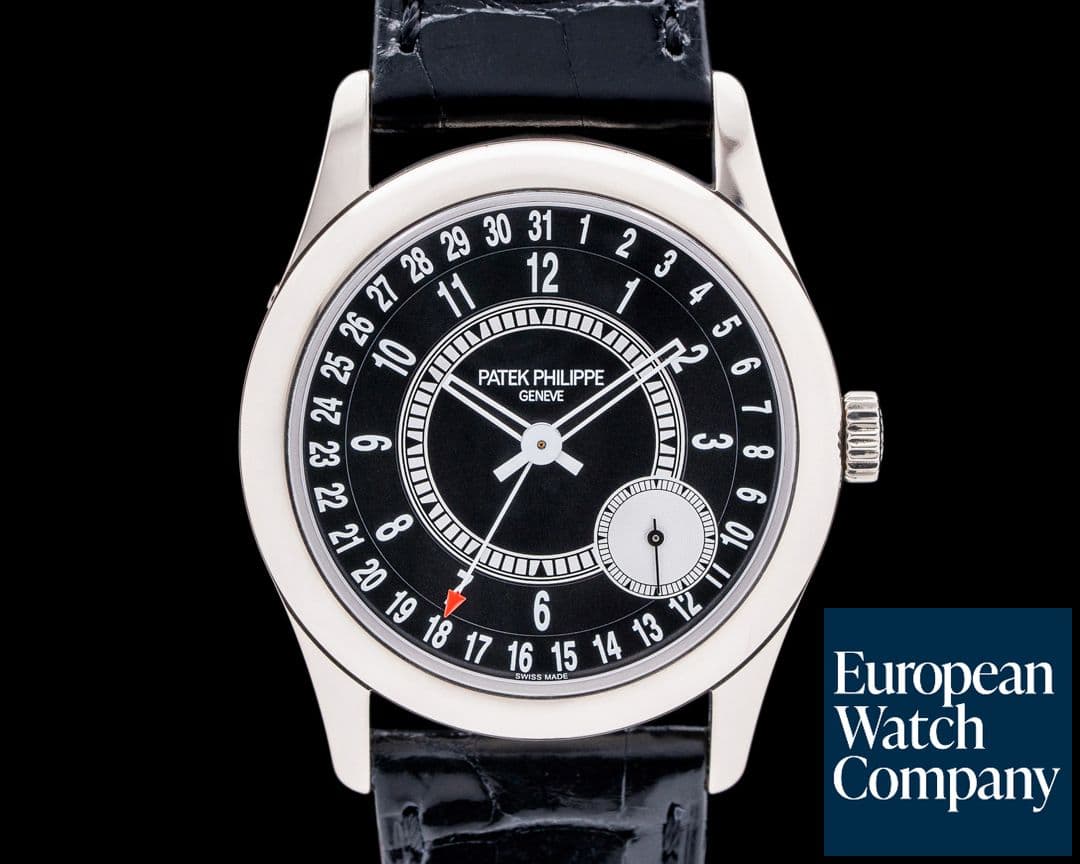 Image of Patek Philippe Calatrava 6006G Black Dial 18K White Gold