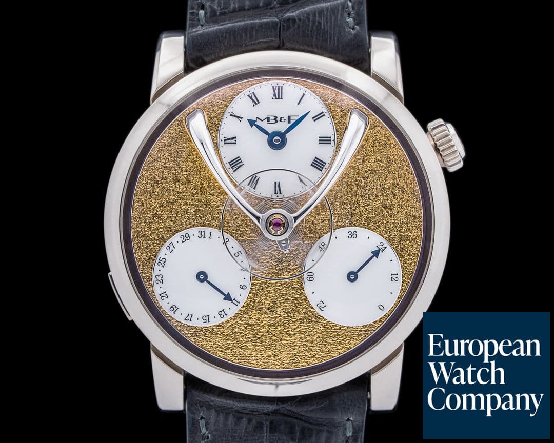 Image of MB&F Legacy Machine SPLIT ESCAPEMENT White Gold / Yellow Frost
