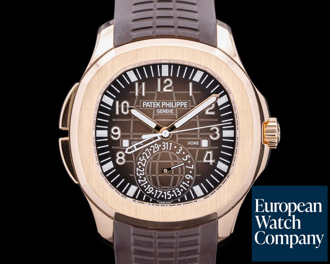 Image of Patek Philippe Aquanaut 5164R Travel Time Rose Gold / Rubber