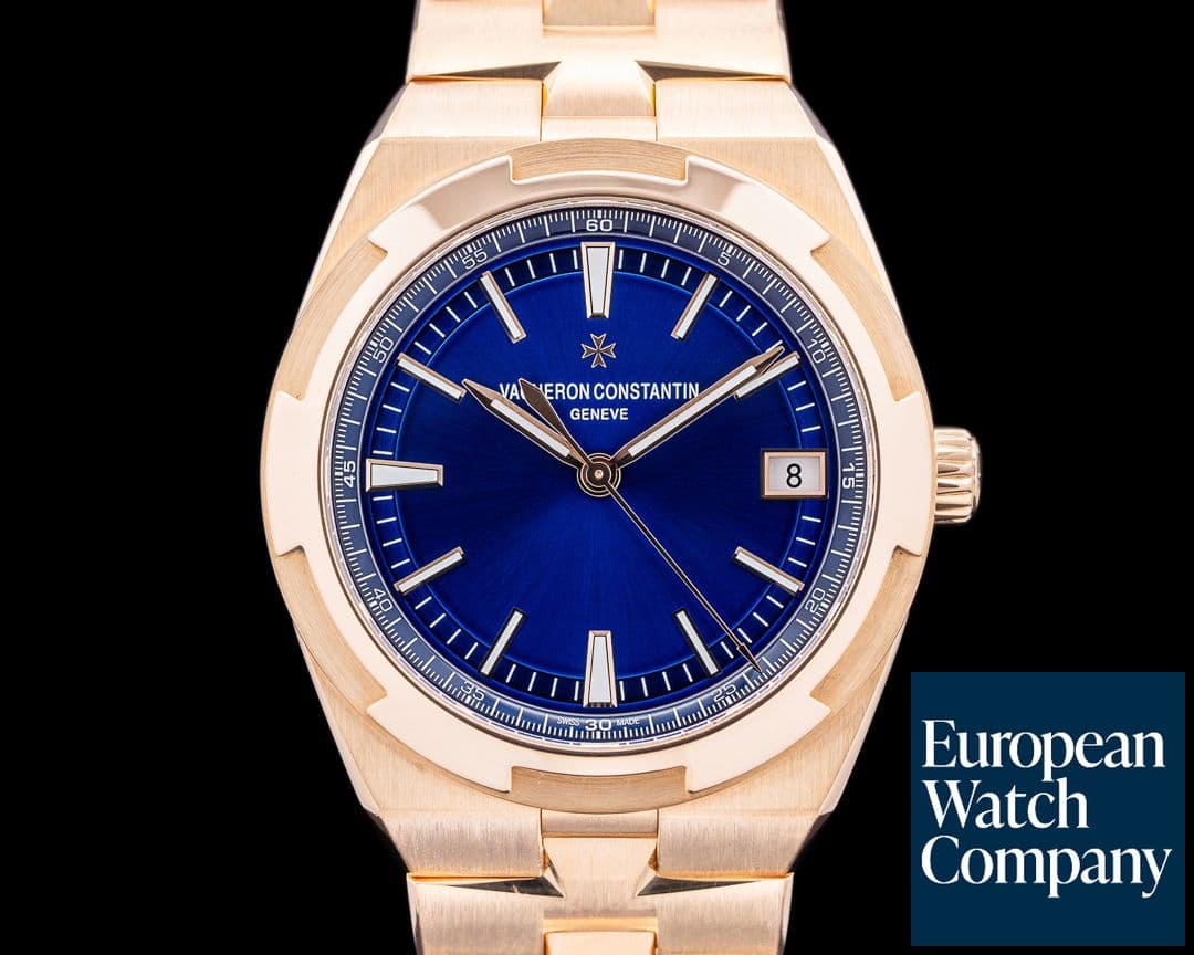 Image of Vacheron Constantin Overseas Automatic 4500V/110R 41mm Blue Dial Rose Gold