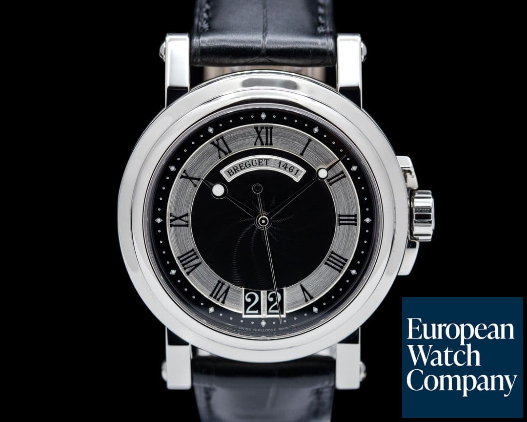 Image of Breguet Marine Big Date Black Dial SS