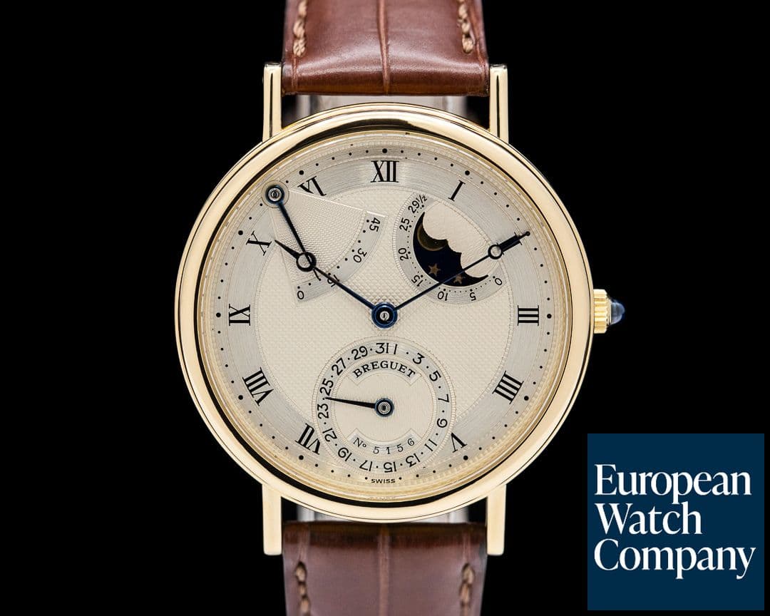 Image of Breguet Classique 3130BA Power Reserve Moon 18K Yellow Gold
