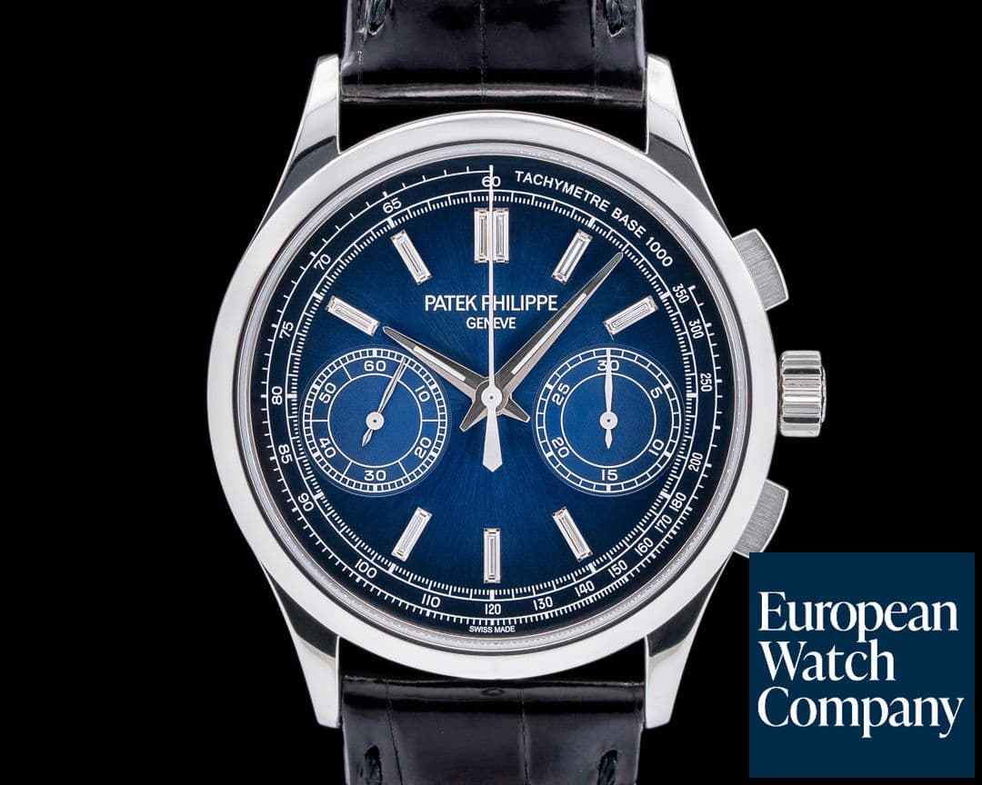 Image of Patek Philippe Chronograph Platinum 5170P Blue Diamond Dial