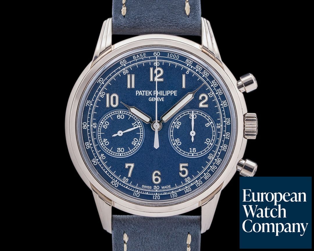 Image of Patek Philippe Chronograph 5172G 18K White Gold Blue Dial