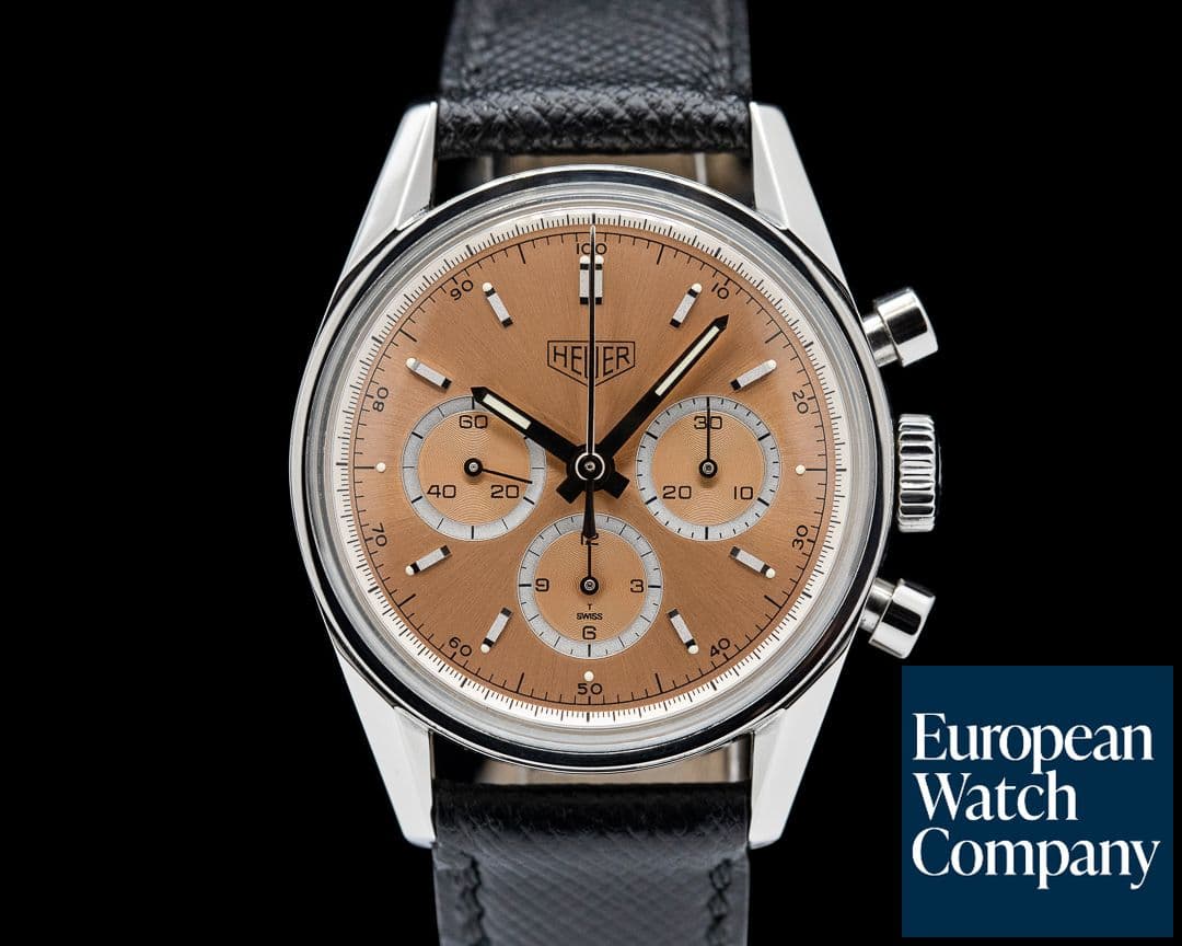 Image of Heuer Carrera 1964 Lemania Re-Edition SS Copper Dial