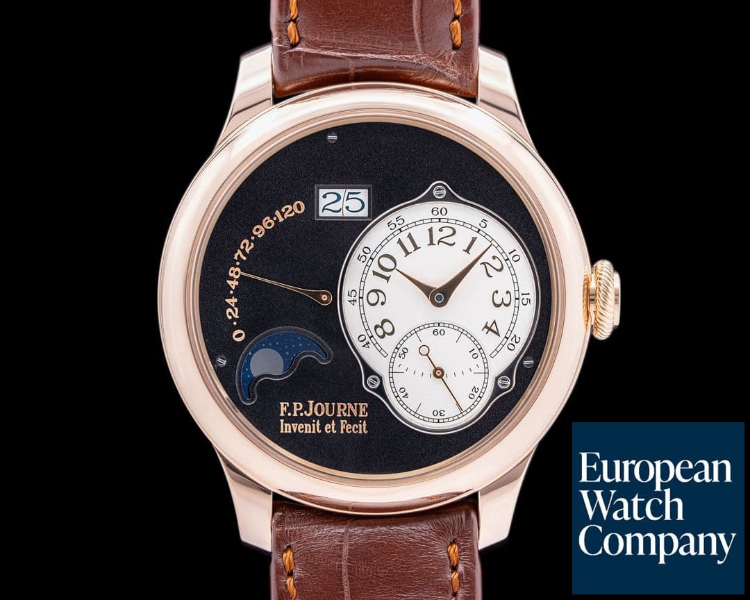 Image of F. P. Journe Octa Lune Automatic 18k RG / Black Dial 42MM BOUTIQUE EDITION RARE