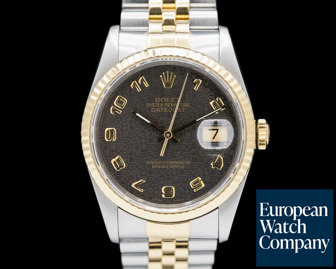 Image of Rolex Datejust 16233 Grey Jubilee Dial 18K / SS Jubilee Bracelet