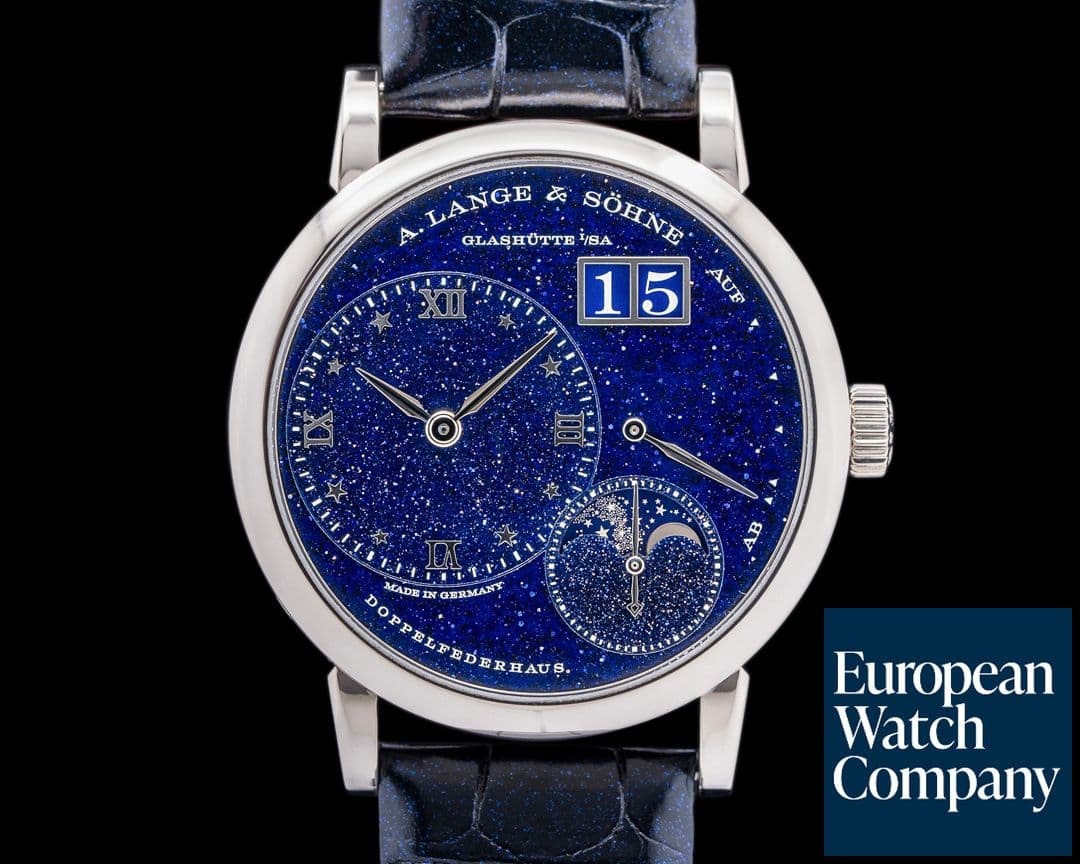 Image of A. Lange and Sohne Little Lange 1 182.086 Moon Aventurine Dial 18K WG