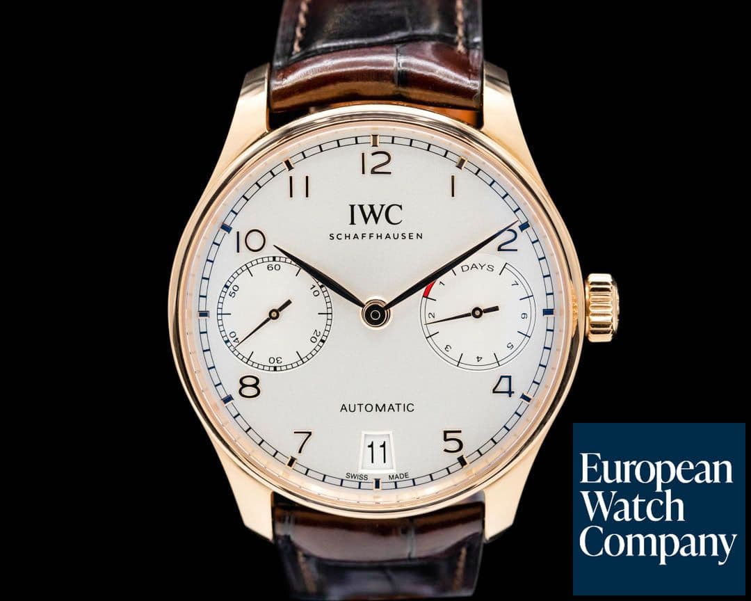 Image of IWC Portuguese 7 Day Automatic 18K Rose Gold
