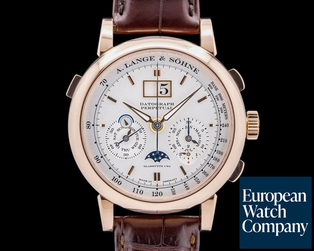 Image of A. Lange and Sohne Datograph Perpetual 410.032 Calendar Chronograph 18K Rose Gold
