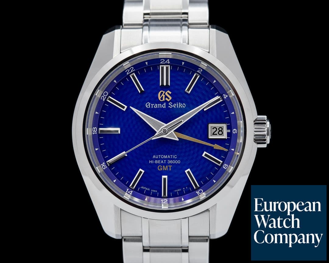 Image of Grand Seiko Hi-Beat 36000 GMT Blue Peacock Dial LIMITED
