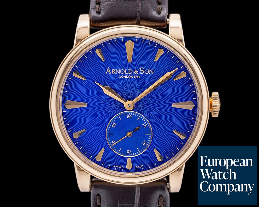 Image of Arnold & Son HMS1 Royal Blue Rose Gold