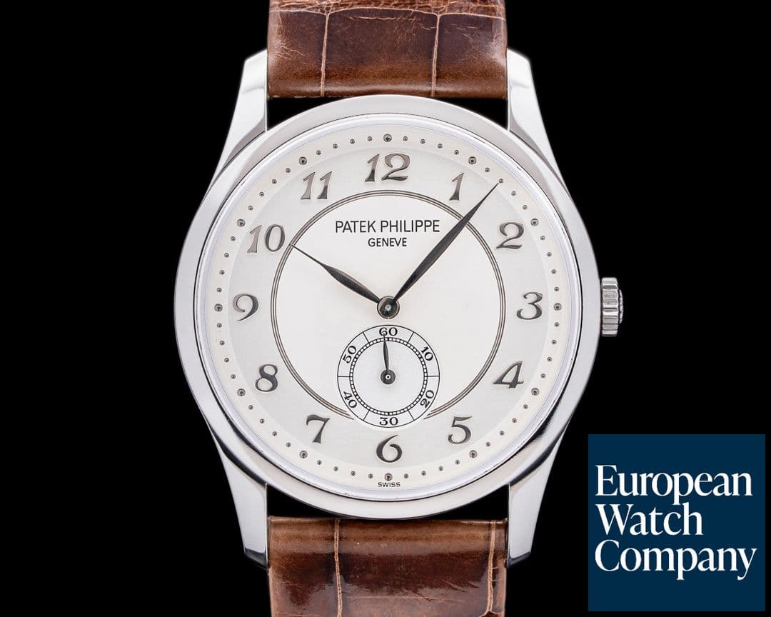 Image of Patek Philippe Calatrava Platinum 5196P Silver Dial Breguet Numerals