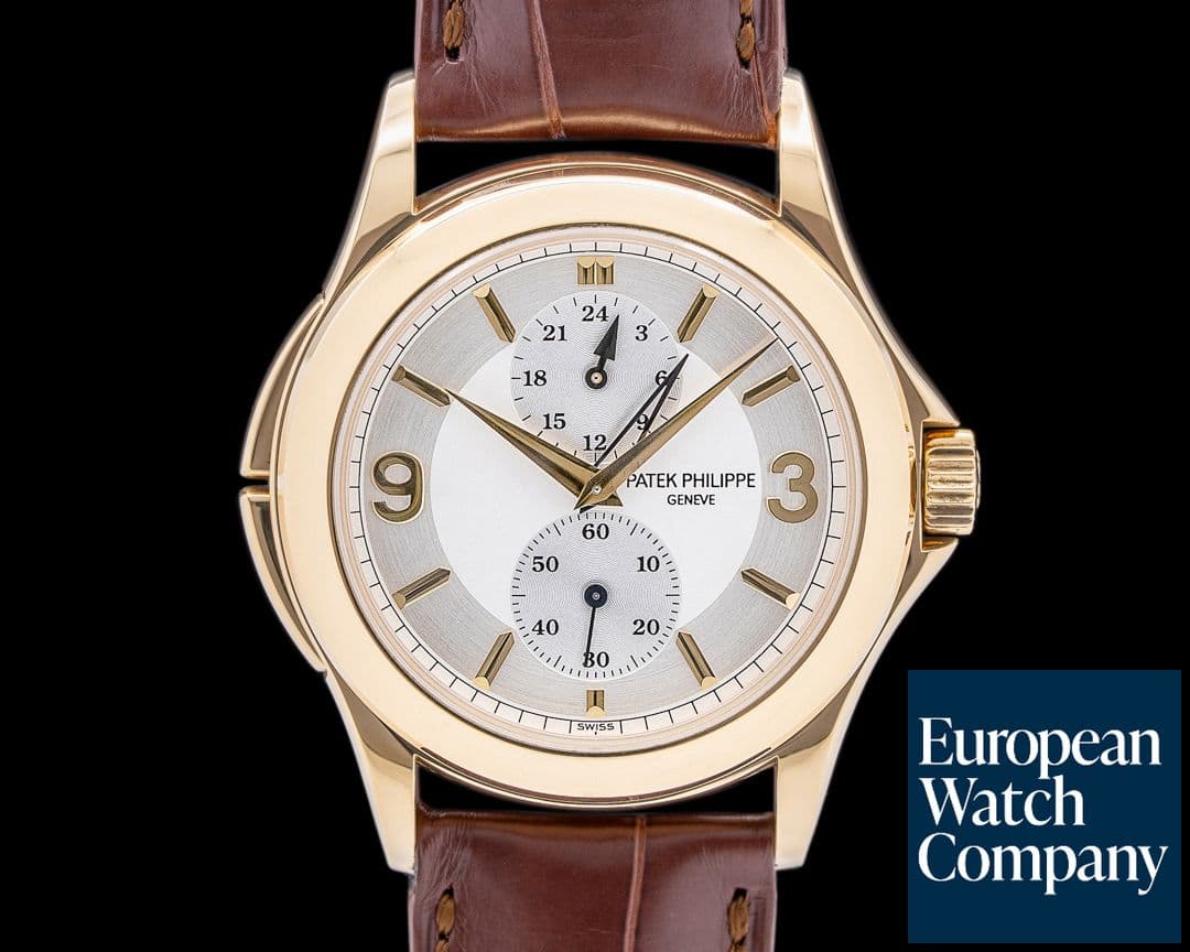Image of Patek Philippe Travel Time 18K Yellow Gold Manual Wind Deployant