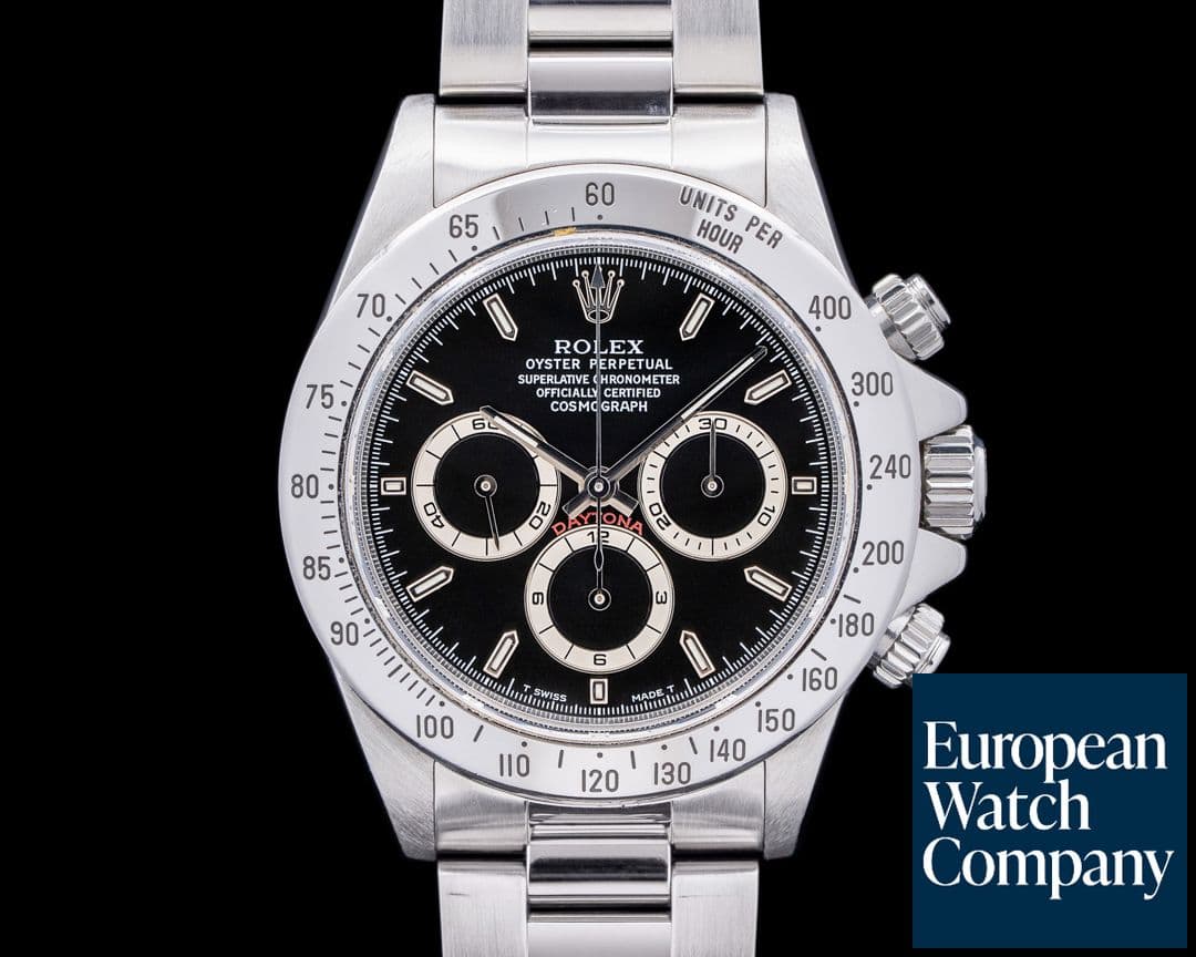 Image of Rolex Daytona 16520 "Zenith" Black Dial SS c. 1999