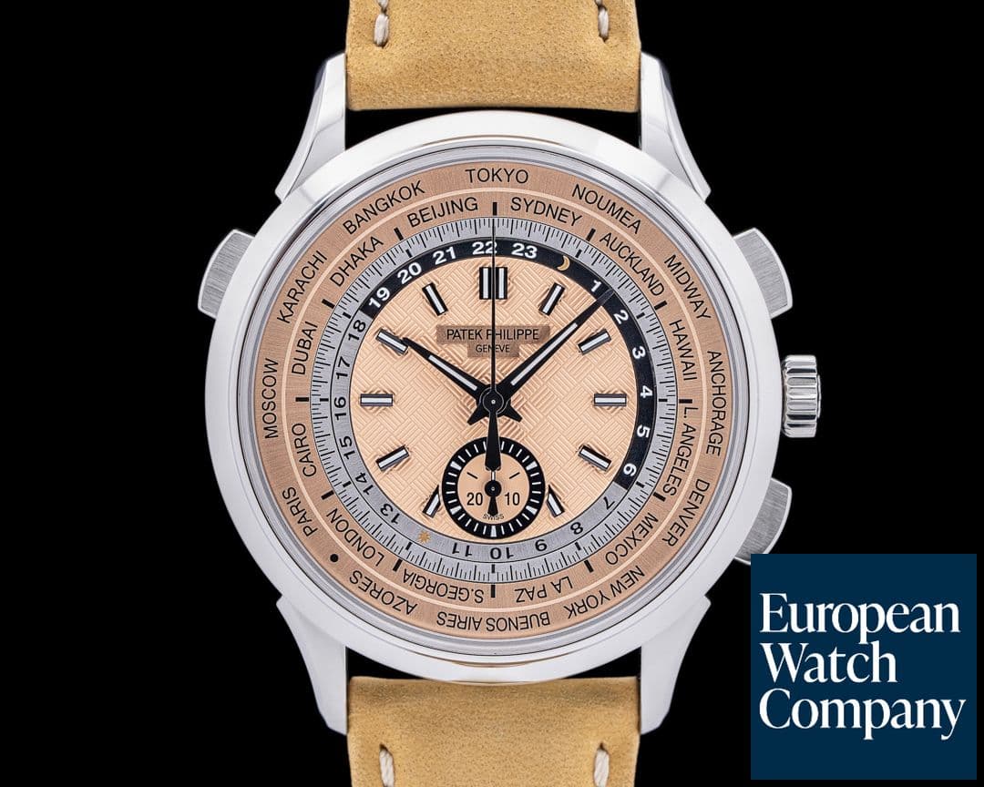 Image of Patek Philippe World Time 5935A Chronograph SS Salmon Dial