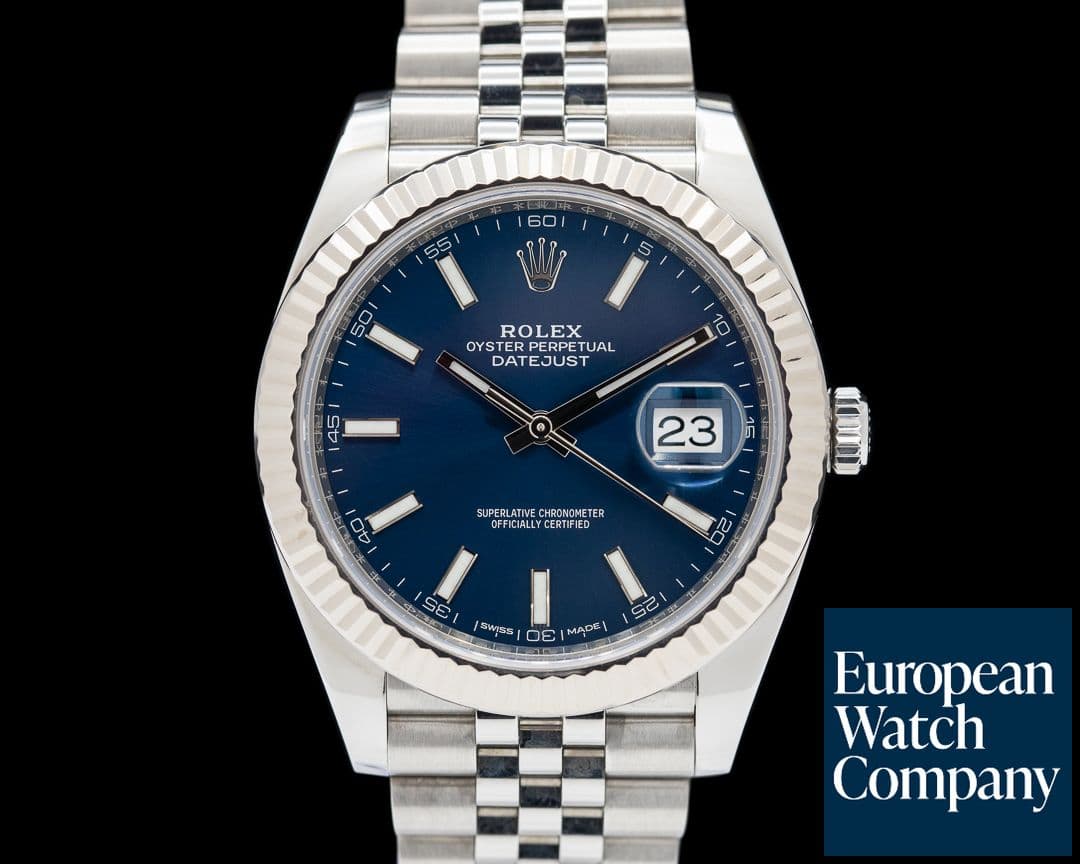 Image of Rolex Datejust 41 Stainless Steel / Blue Dial Jubilee