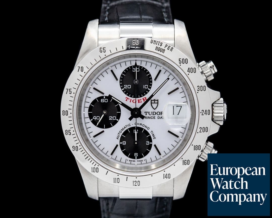 Image of Tudor Prince Date "Tiger" Chronograph Panda Dial SS