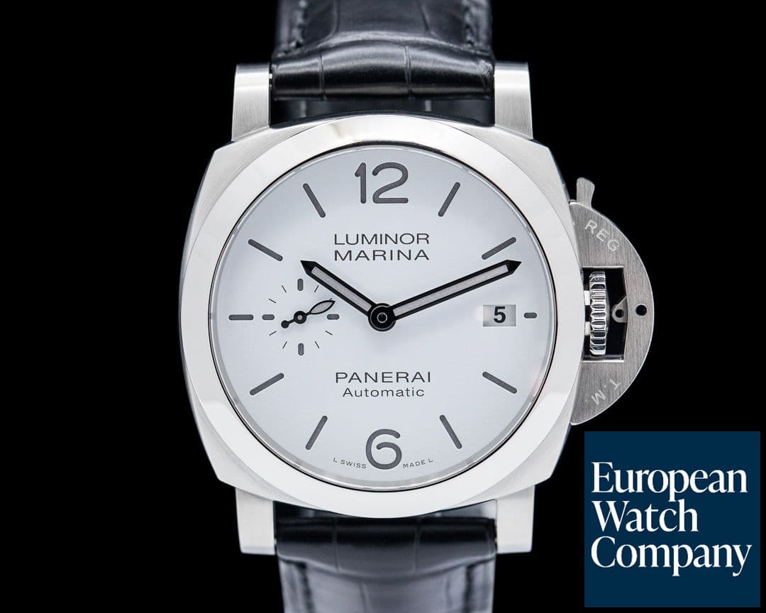 Image of Panerai Luminor Marina Quaranta Stainless Steel 40mm White Dial