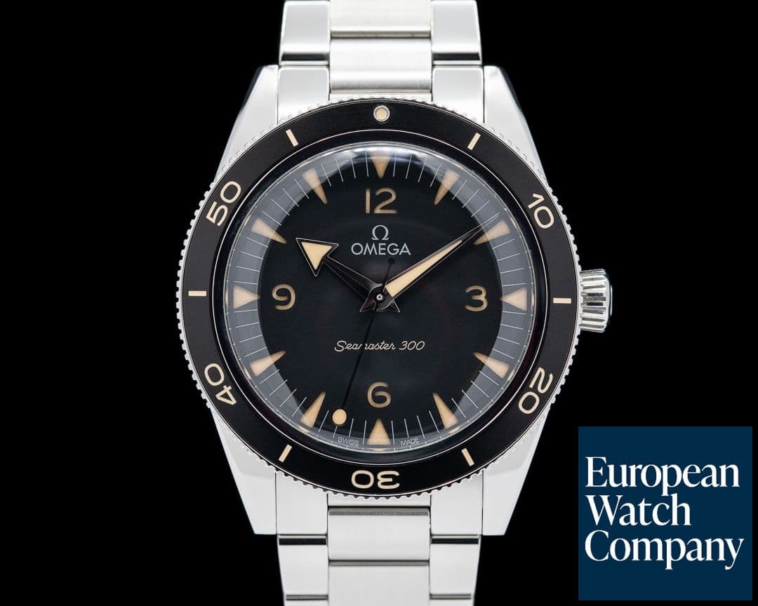 Image of Omega Seamaster 300 Black Dial Black Bezel Co-Axial 41MM