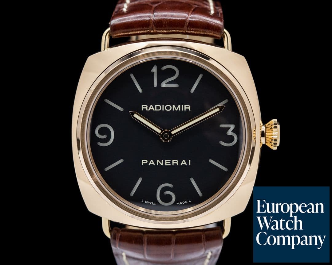 Image of Panerai Radiomir Base 45MM Manual 18K Rose Gold