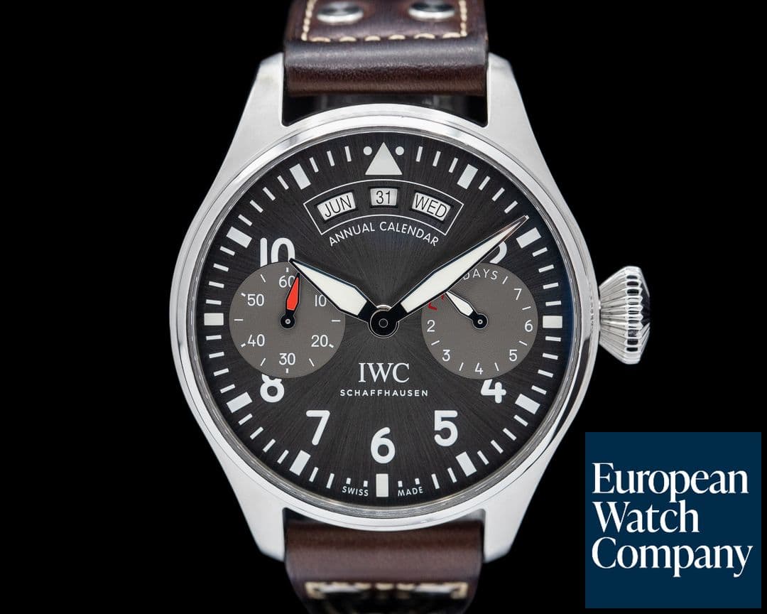 Image of IWC Big Pilot Annual Calendar Spitfire SS / Grey Dial