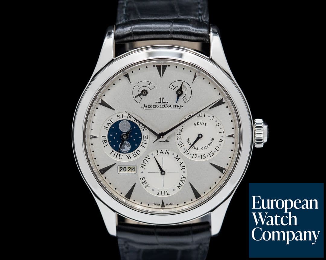 Image of Jaeger LeCoultre Master Eight Days Perpetual 40 Steel / Silver Dial