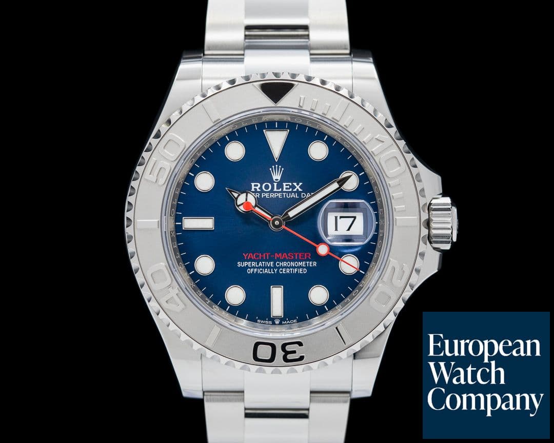Image of Rolex Yacht Master 126622 SS Platinum Bezel Blue Dial