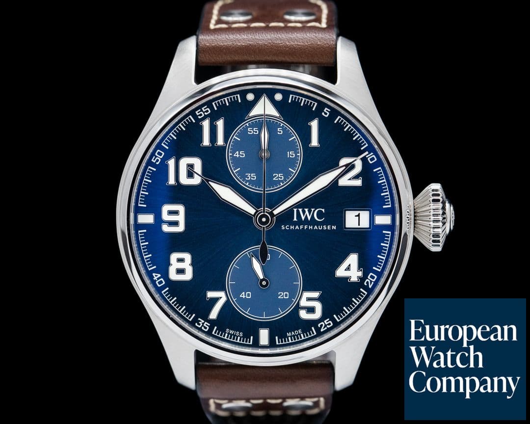 Image of IWC Big Pilot "LE PETIT PRINCE" Monopusher Blue Dial Limited