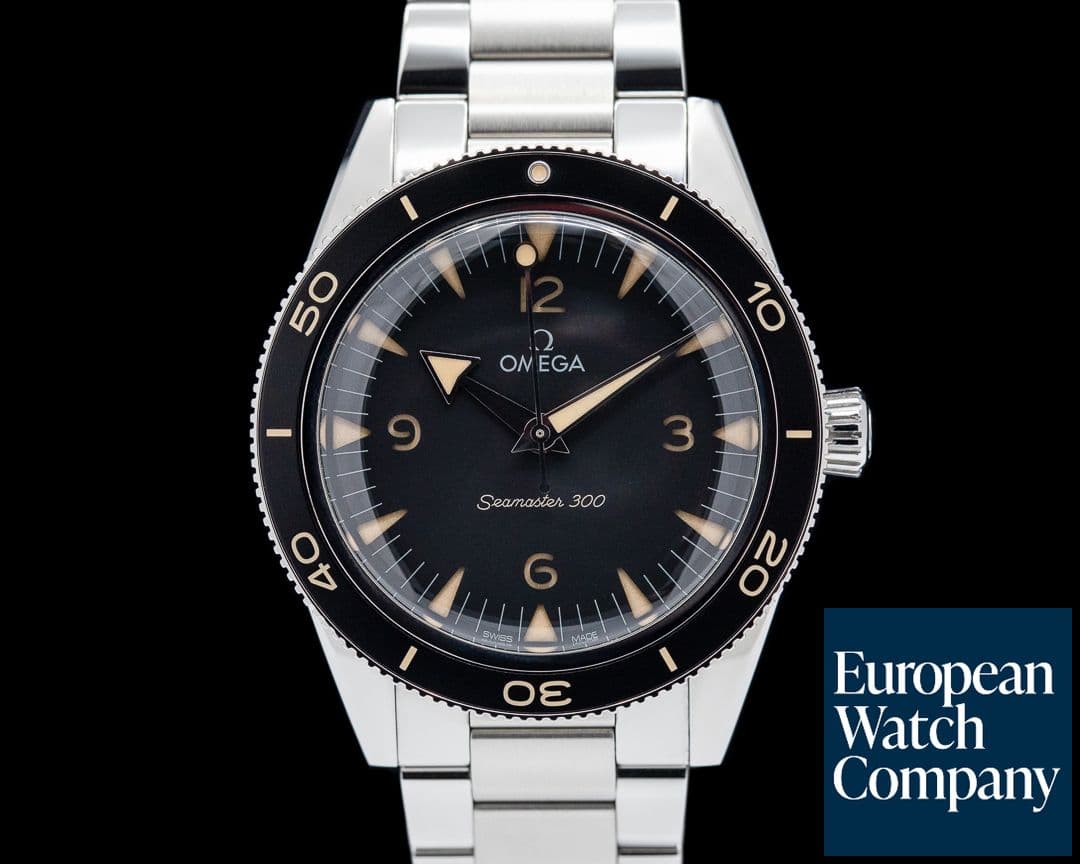 Image of Omega Seamaster 300 Black Dial Black Bezel Co-Axial 41MM