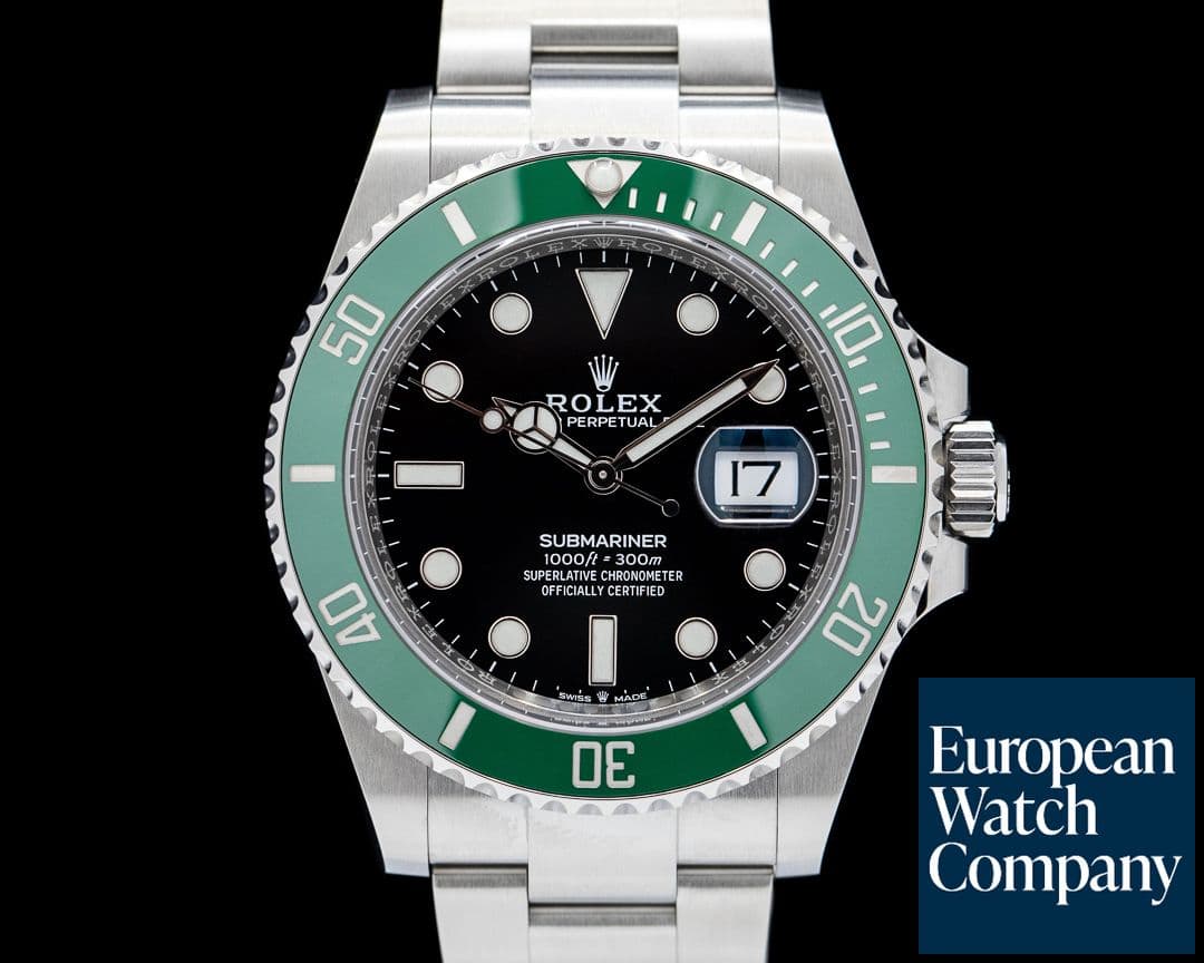 Image of Rolex Submariner Date 126610LV Kermit GREEN Ceramic Bezel 41MM