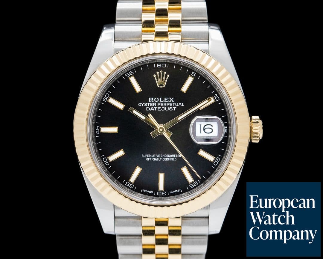 Image of Rolex Datejust 41 Jubilee Black Stick Dial 18K / SS