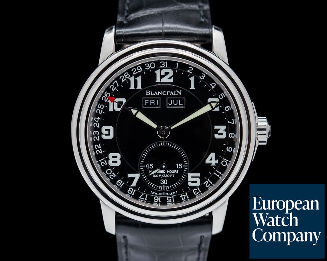 Image of Blancpain Leman Complete Calendar Black Dial