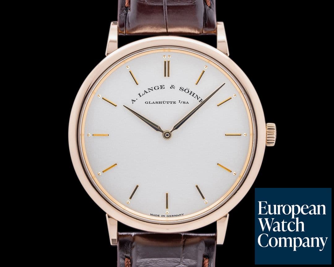 Image of A. Lange and Sohne Saxonia Thin Manual Wind 18K Rose Gold 40mm