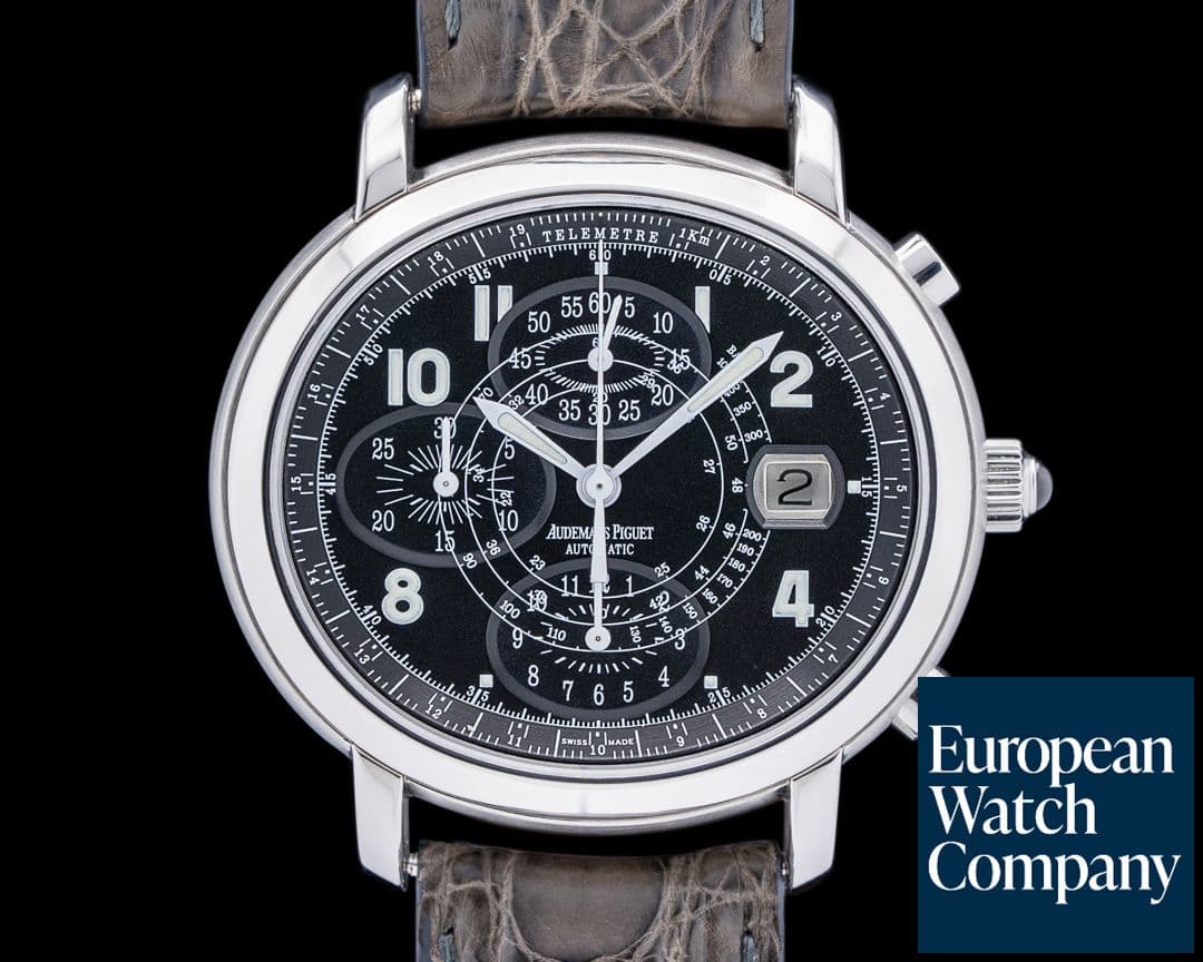 Image of Audemars Piguet Millenary Chronograph Steel Black Dial