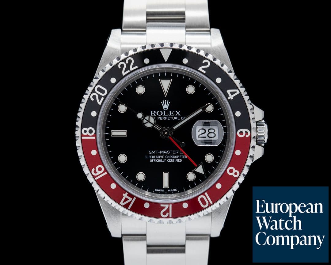 Image of Rolex GMT Master II 16710 SS Red / Black "Coke" FULL SET