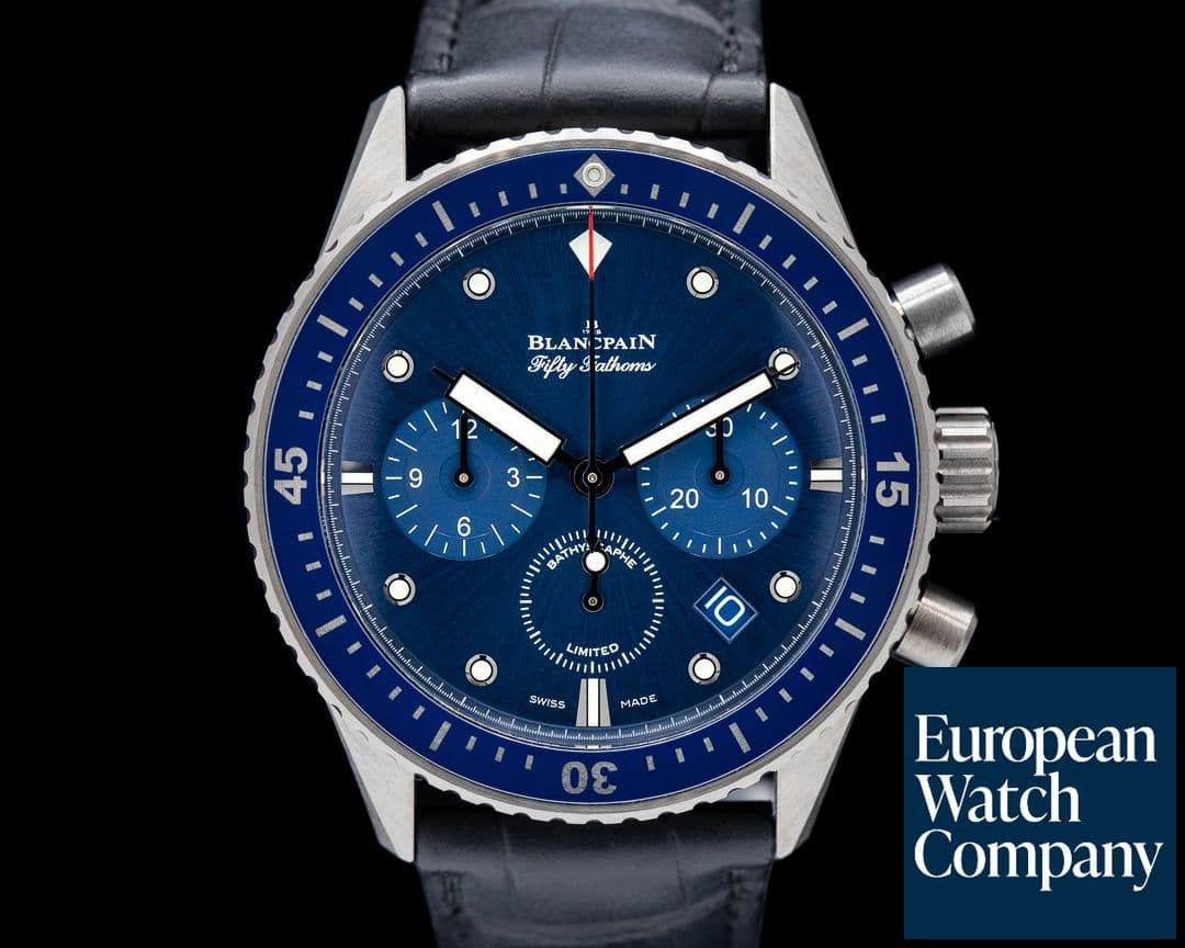 Image of Blancpain Fifty Fathoms Bathyscaphe Chronograph Ocean Commitment