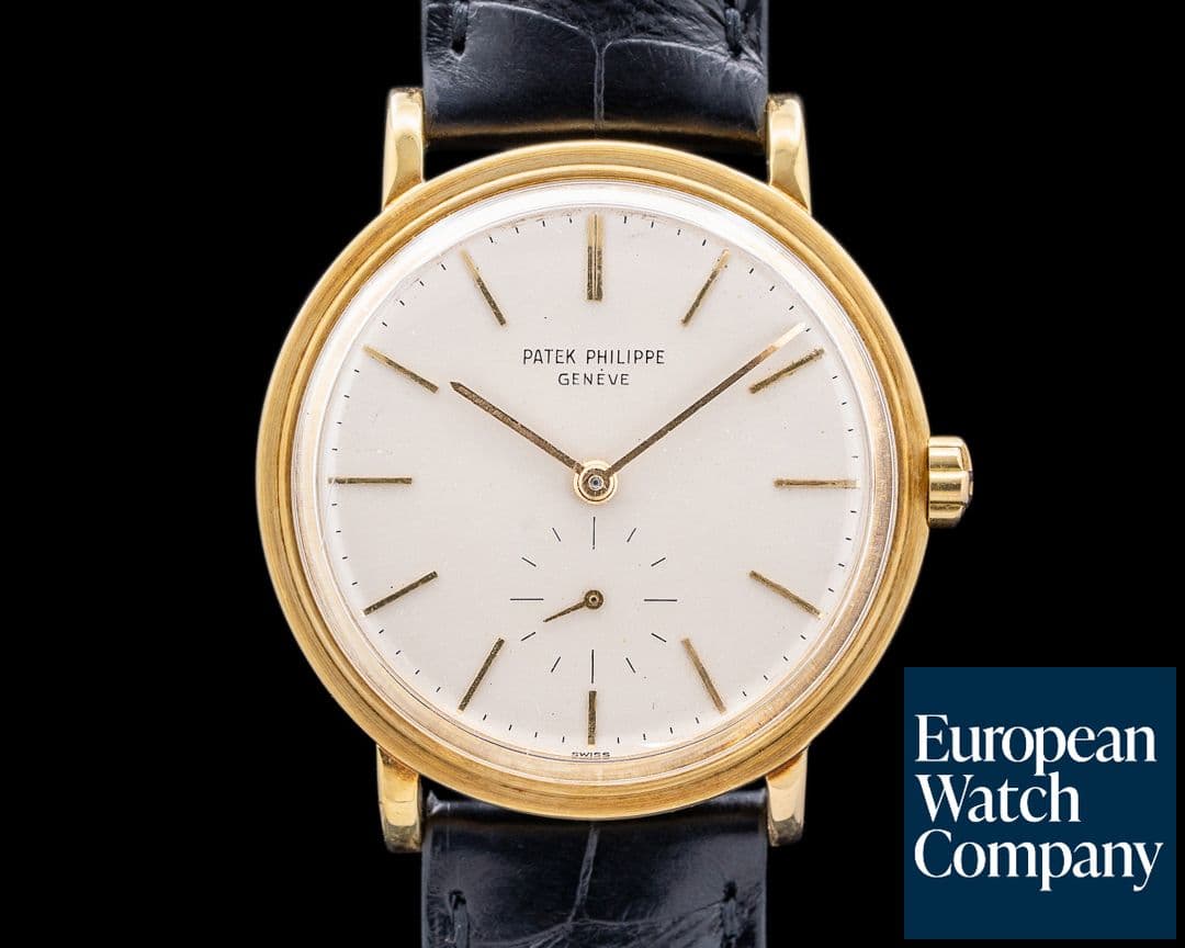 Image of Patek Philippe Calatrava Vintage Automatic 18K Yellow Gold RAISED ENAMEL