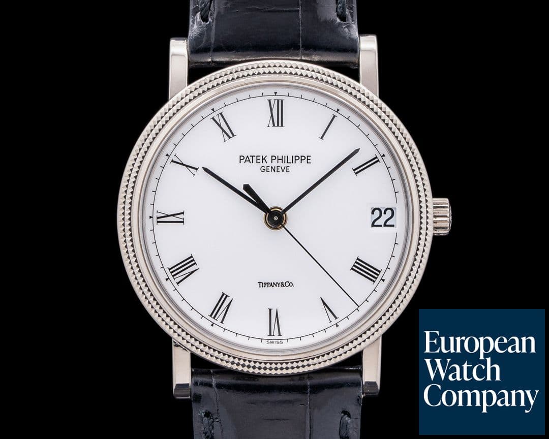Image of Patek Philippe Calatrava 3802G 18K White Gold "TIFFANY & CO"