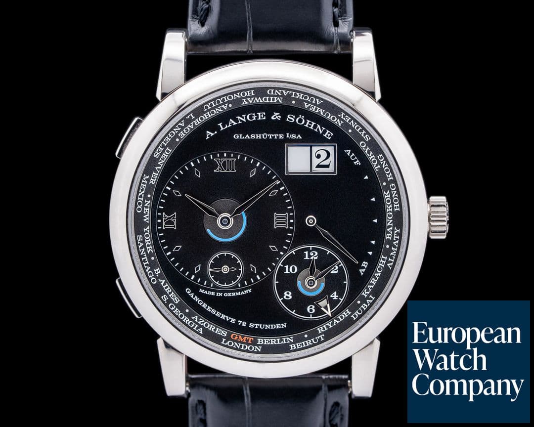 Image of A. Lange and Sohne Lange 1 Time Zone 136.029 18K White Gold / Black Dial 2023