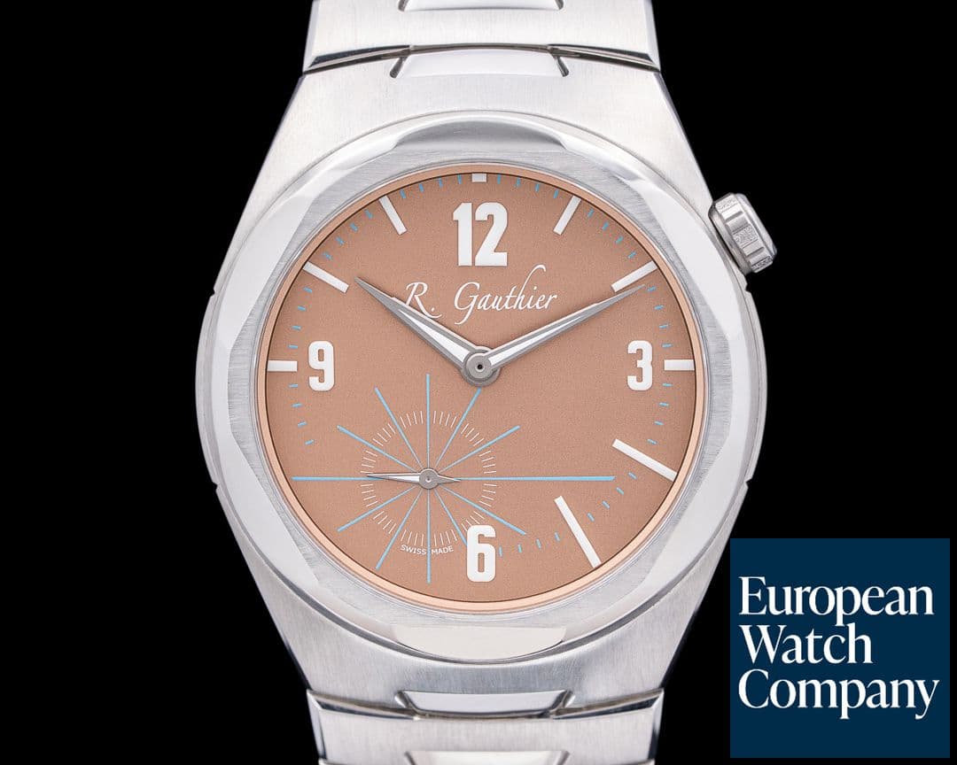 Image of Romain Gauthier Titanium Edition Lever De Soleil Salmon Dial