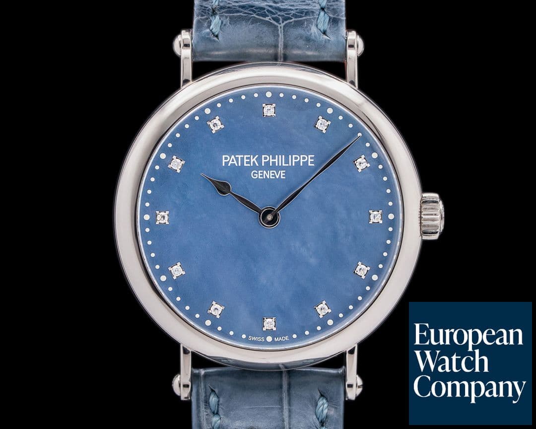Image of Patek Philippe Ladies Calatrava NEW YORK 7200/50G Blue MOP