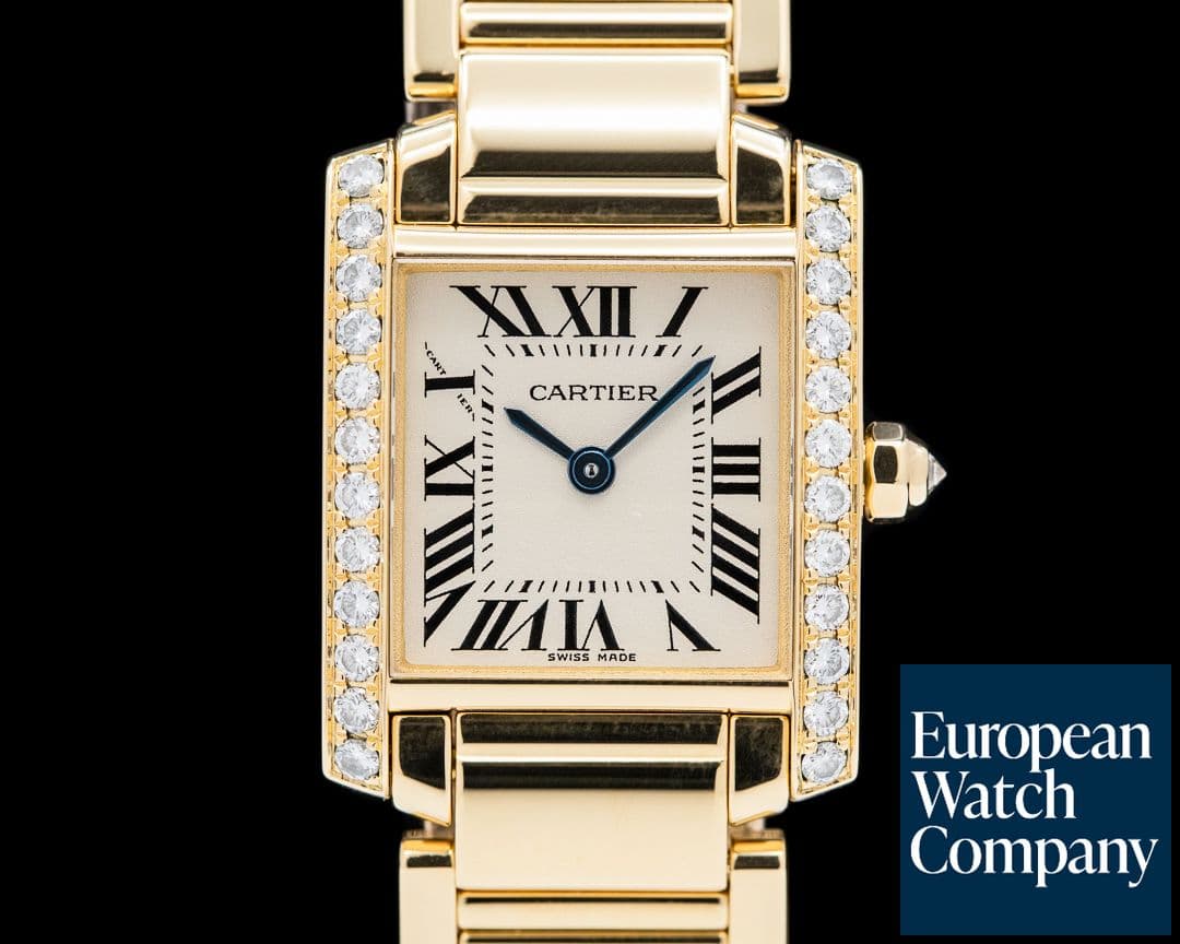 Image of Cartier Tank Francaise 18K Yellow Gold / Diamond Bezel